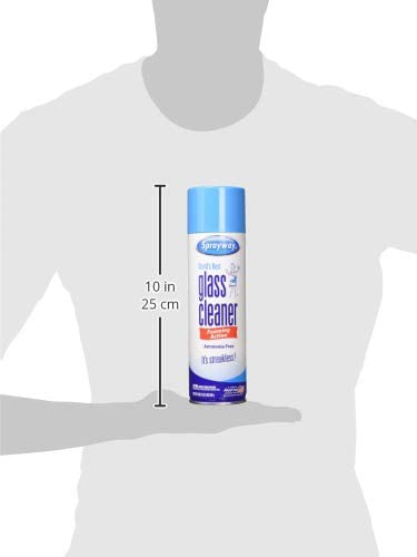 Sprayway Streakless Glass Cleaner 19 oz (3 Pack) Made in USA, Blue and White