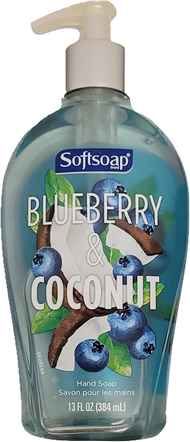 Softsoap Liquid Hand Soap, Blueberry & Coconut - 13 Fluid Ounce (Pack of 2)