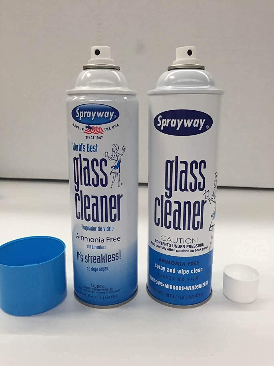 Sprayway 443331 Ammonia Free Glass Cleaner, 19 Oz. (4-Pack) (Packaging May.