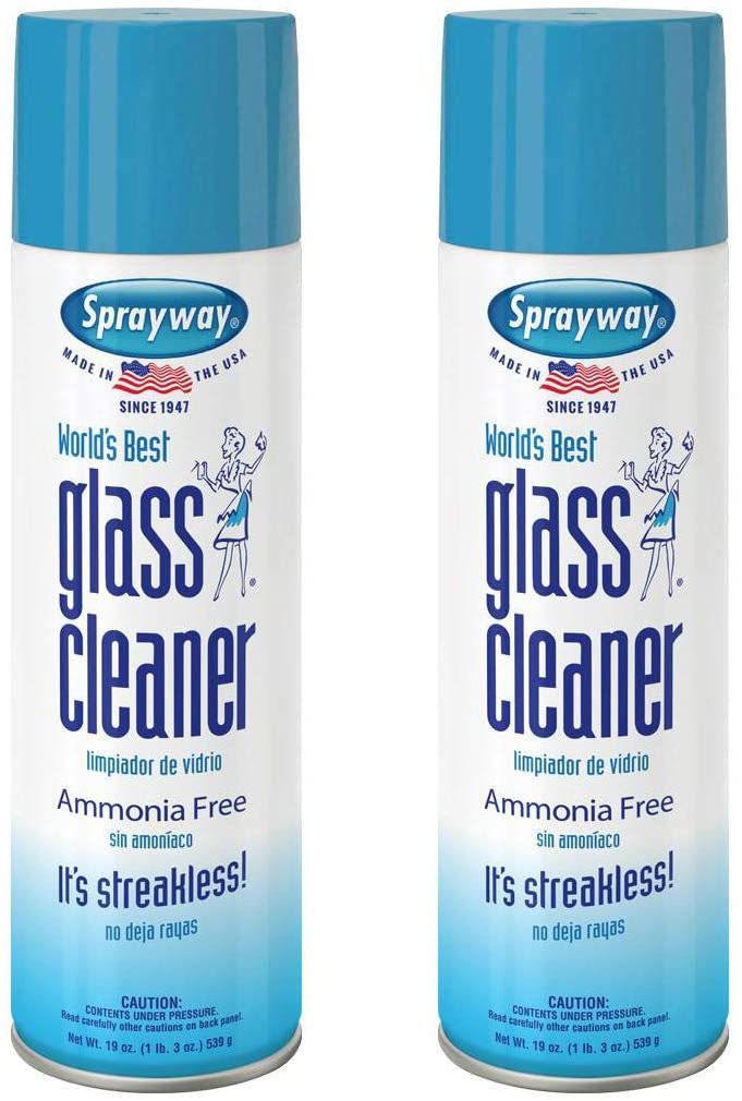Sprayway, Glass Cleaner, 19 Oz Cans, Pack of 2