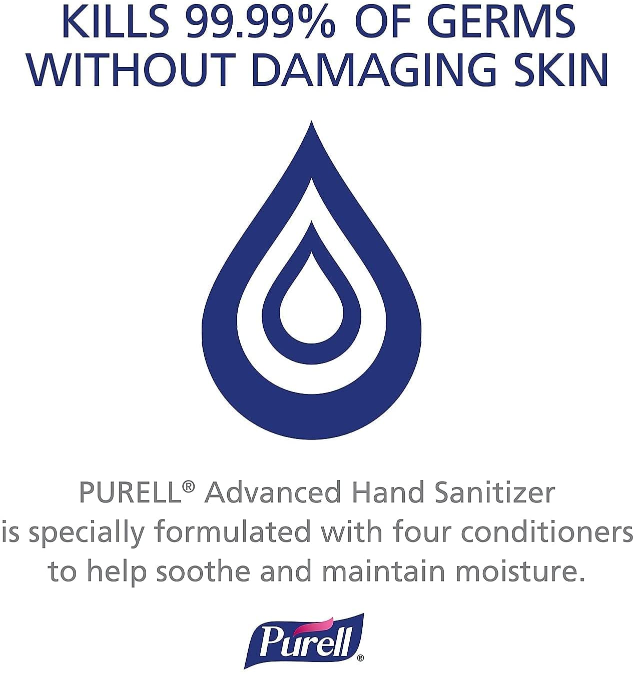 Purell Advanced Instant Hand Sanitizer Gel 8 oz (Pack of 3)