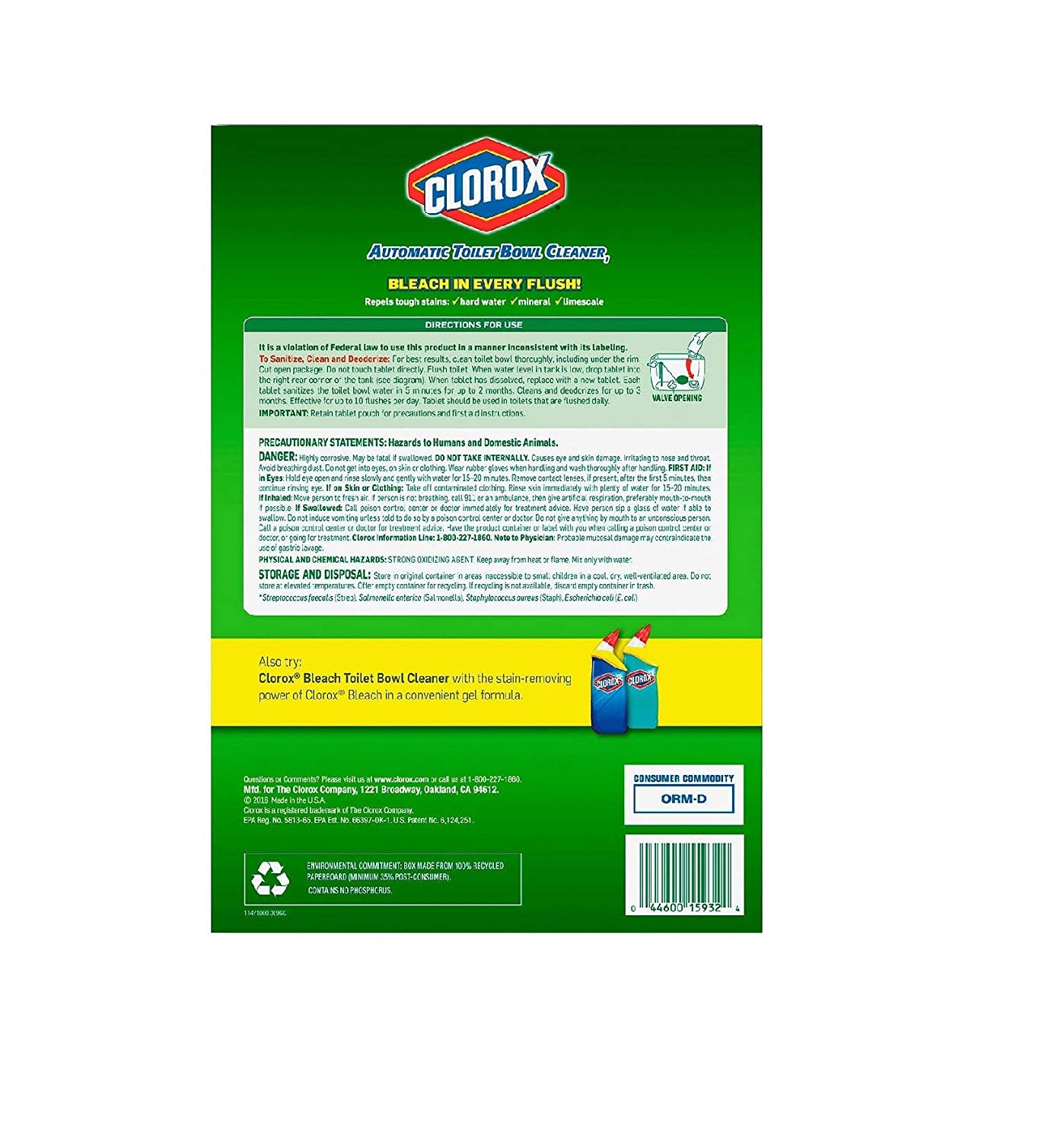 Clorox, Automatic Toilet Bowl Cleaner 3.5 Oz (Pack of 6)