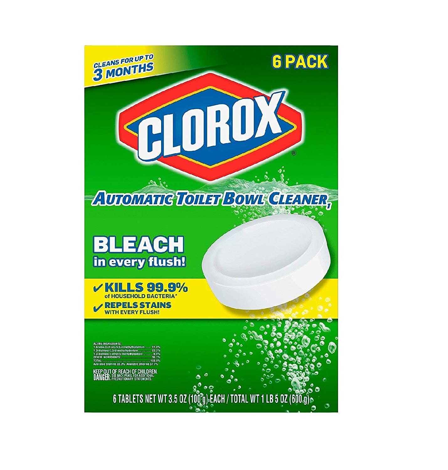 Clorox, Automatic Toilet Bowl Cleaner 3.5 Oz (Pack of 6)