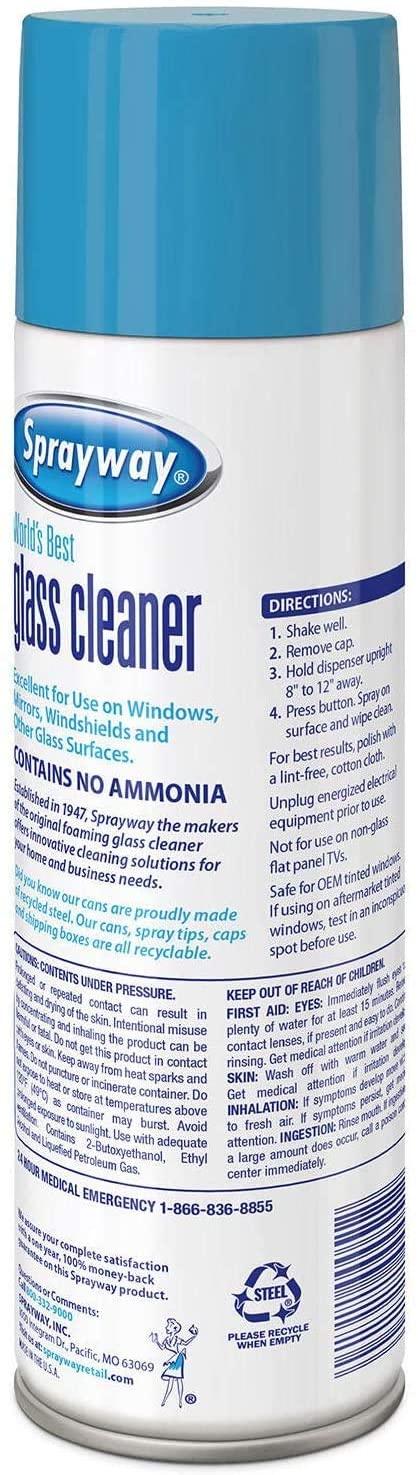 A Product of Sprayway Glass Cleaner 19oz 4pk