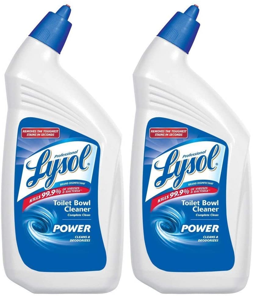 Lysol Professional Disinfectant Toilet Bowl Cleaner with Advanced Deep Cleaning Power, 32 Oz (2 Pack)