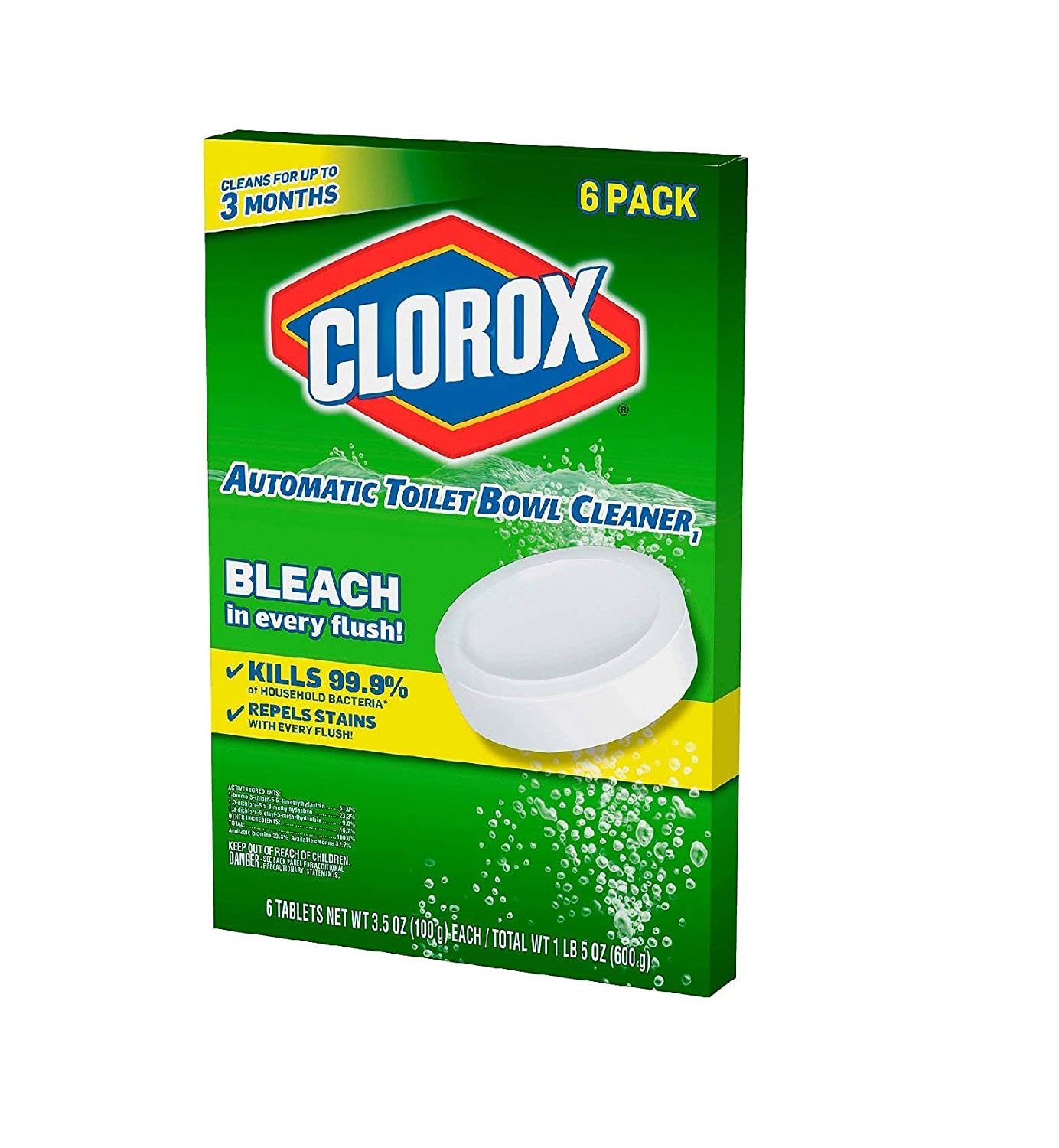 Clorox, Automatic Toilet Bowl Cleaner 3.5 Oz (Pack of 6)